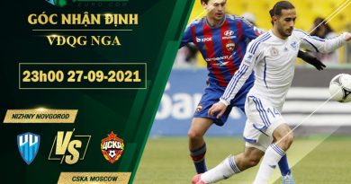 soi kèo Nizhny Novgorod vs CSKA Moscow
