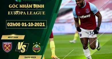 soi kèo West Ham vs Rapid Wien