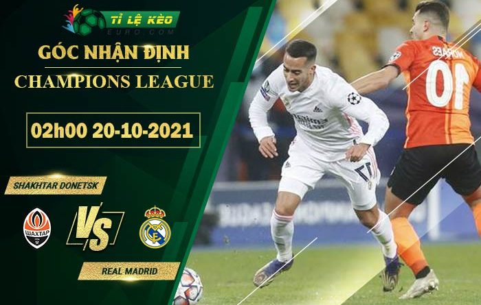 soi kèo Shakhtar Donetsk vs Real Madrid