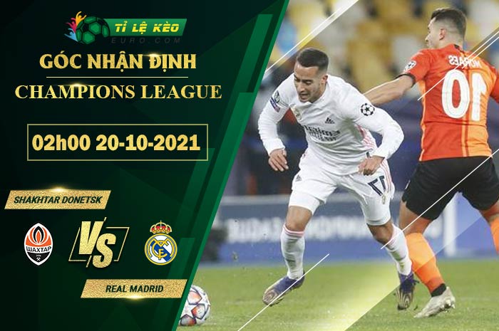 soi kèo Shakhtar Donetsk vs Real Madrid