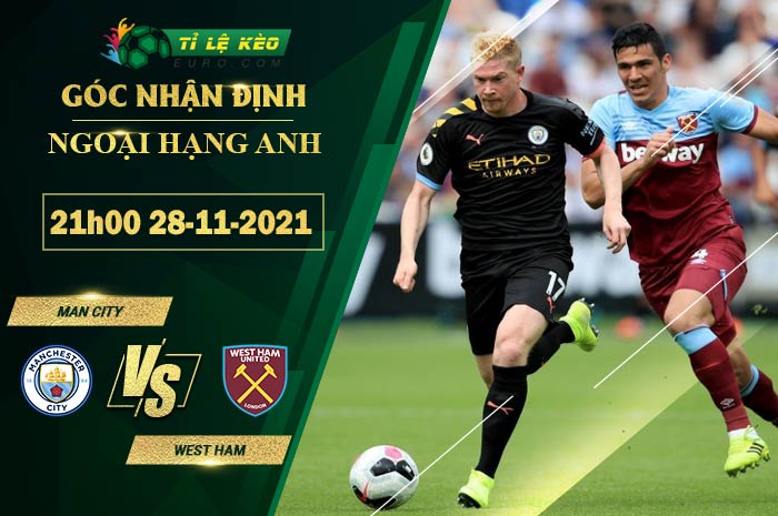 soi kèo Man City vs West Ham