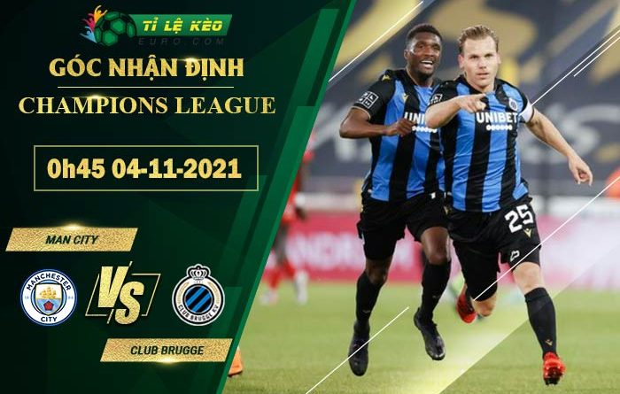 soi kèo Man City vs Club Brugge