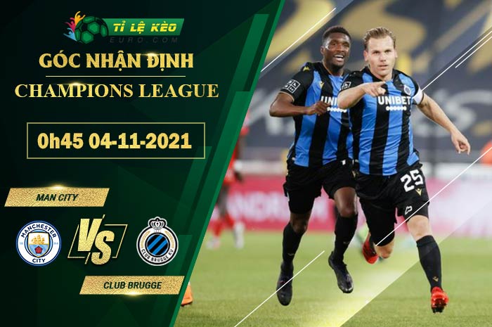 soi kèo Man City vs Club Brugge