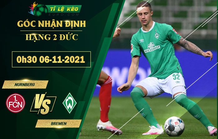 chi tiết kèo đấu Nurnberg vs Bremen