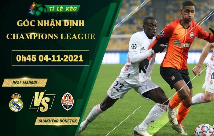 soi kèo Real Madrid vs Shakhtar Donetsk