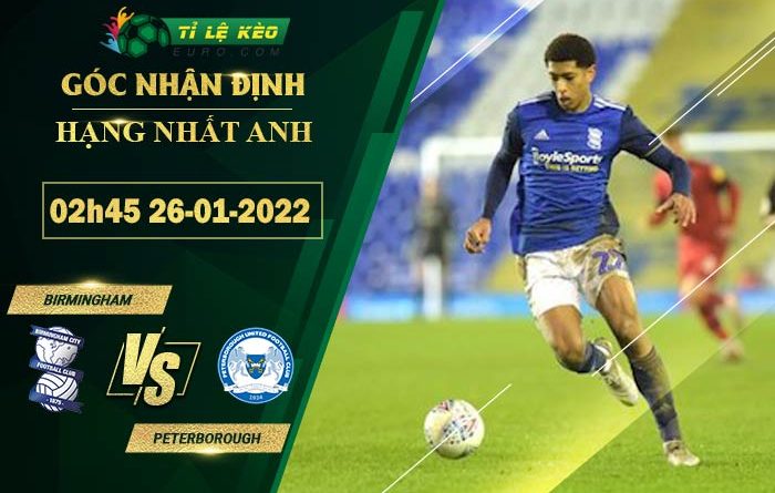 soi kèo Birmingham vs Peterborough