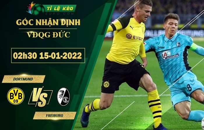chi tiết kèo đấu Dortmund vs Freiburg