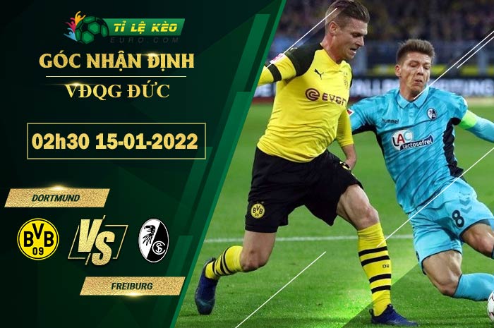 chi tiết kèo đấu Dortmund vs Freiburg