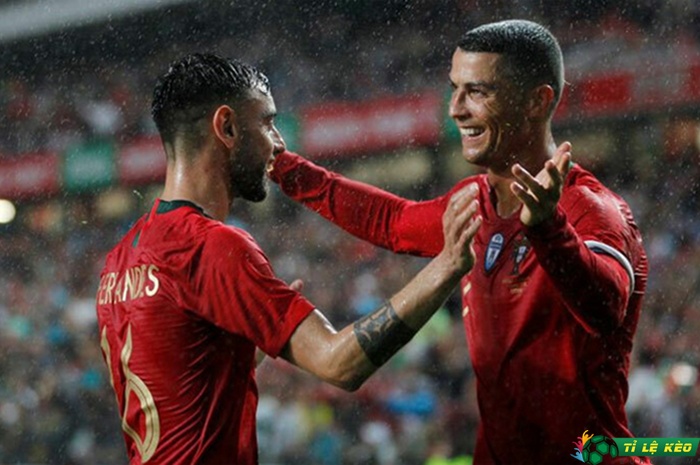 Cristiano Ronaldo và Bruno Fernandes