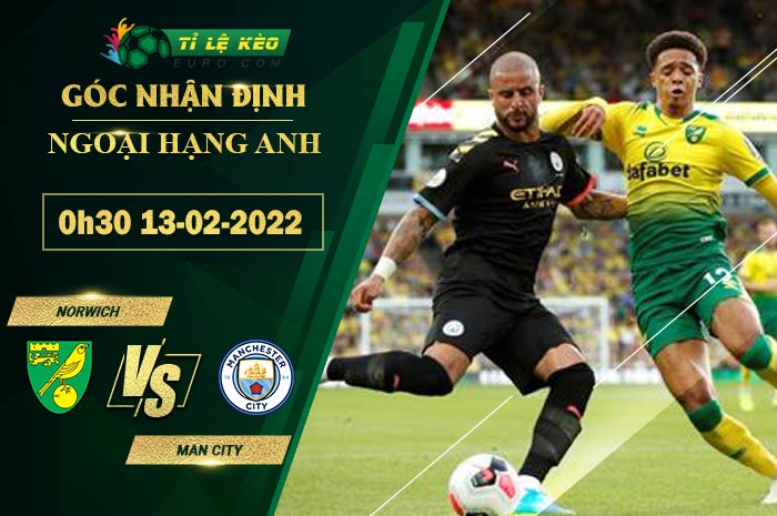 soi kèo Norwich vs Man City