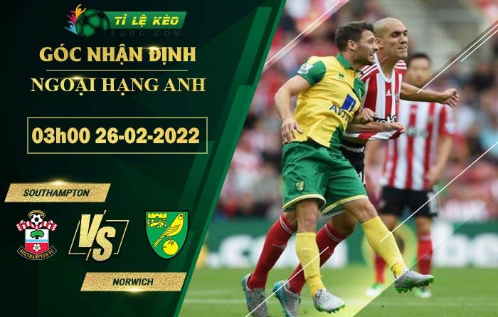 soi kèo Southampton vs Norwich