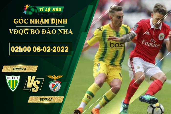 soi kèo trận đấu Tondela vs Benfica