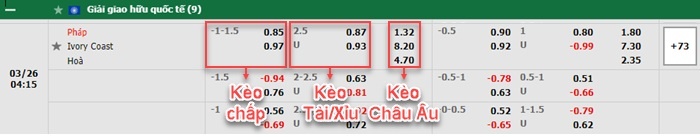 bảng kèo trận đấu Pháp vs Bờ Biển Ngà