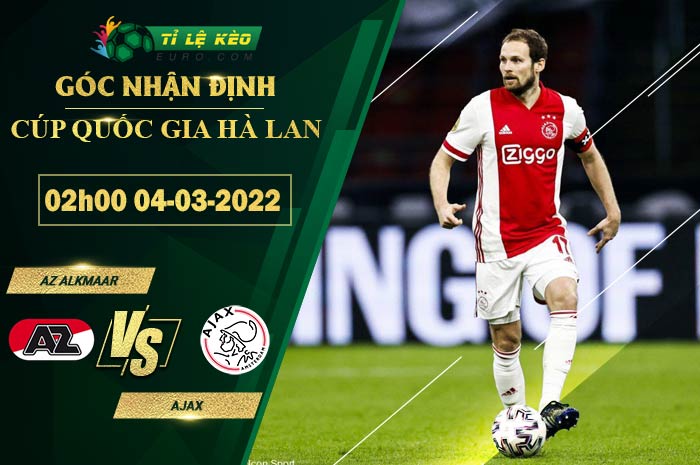 chi tiết kèo đấu AZ Alkmaar vs Ajax