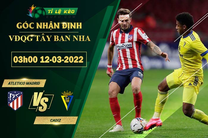 soi kèo Atletico Madrid vs Cadiz
