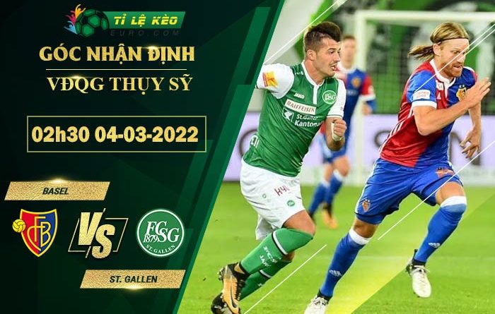 soi kèo Basel vs St. Gallen