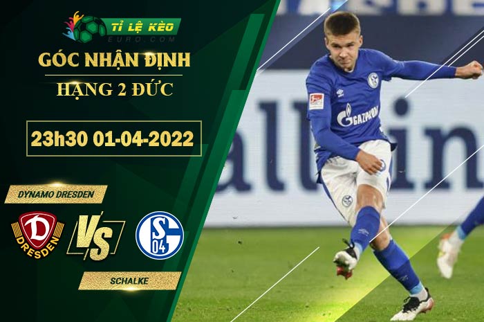 chi tiết kèo đấu Dynamo Dresden vs Schalke