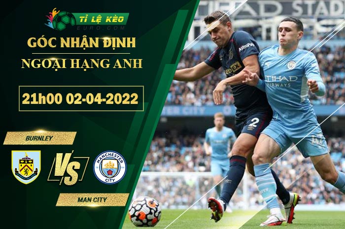 soi kèo Burnley vs Man City