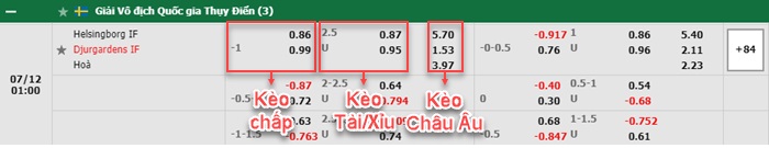 bảng kèo trận đấu Helsingborgs vs Djurgardens