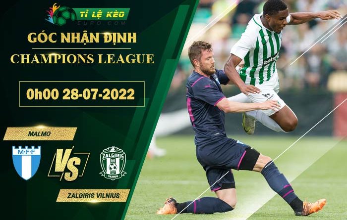 soi kèo Malmo vs Zalgiris