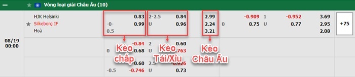 bảng kèo trận đấu HJK Helsinki vs Silkeborg