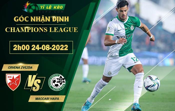 soi kèo Crvena Zvezda vs Maccabi Haifa