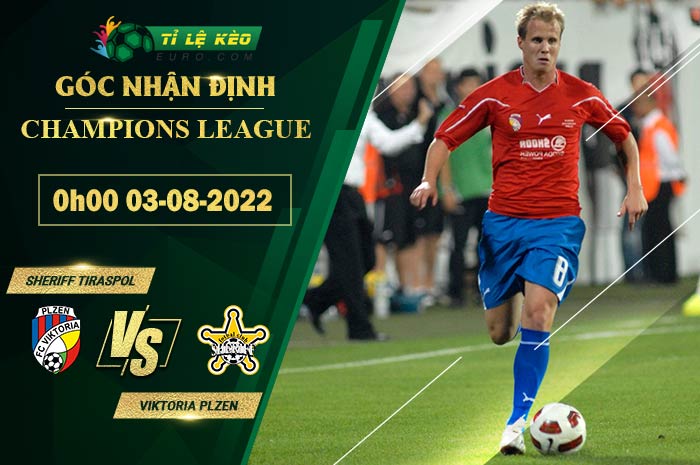 soi kèo Sheriff Tiraspol vs Viktoria Plzen