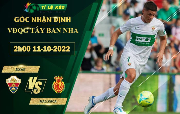 soi kèo Elche vs Mallorca