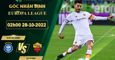 soi kèo HJK Helsinki vs AS Roma