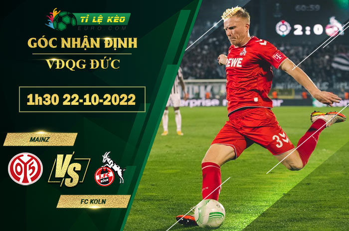 soi kèo Mainz vs Cologne