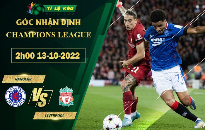 soi kèo Rangers vs Liverpool