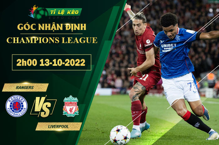 soi kèo Rangers vs Liverpool