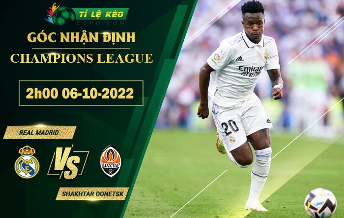 soi kèo Real Madrid vs Shakhtar Donetsk