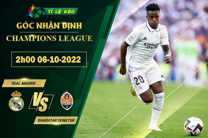 soi kèo Real Madrid vs Shakhtar Donetsk