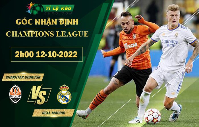 soi kèo Shakhtar Donetsk vs Real Madrid