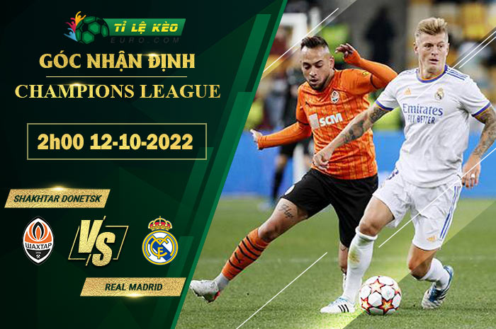 soi kèo Shakhtar Donetsk vs Real Madrid