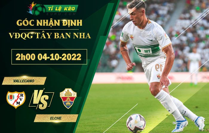 soi kèo Vallecano vs Elche