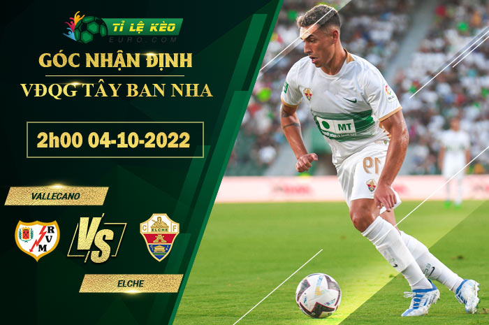 soi kèo Vallecano vs Elche