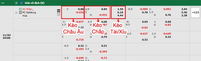 bảng kèo trận đấu AC Milan vs RB Salzburg