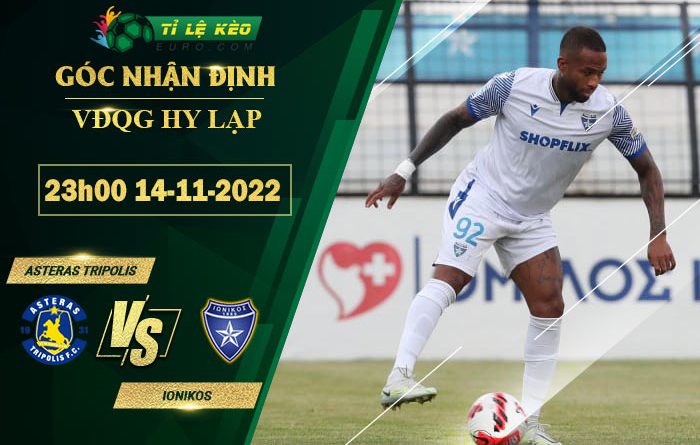 soi kèo Asteras Tripolis vs Ionikos