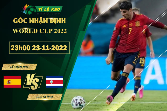 soi kèo Tây Ban Nha vs Costa Rica