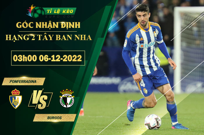 soi kèo Ponferradina vs Burgos