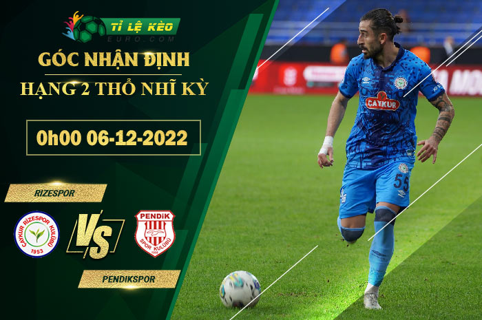 soi kèo Rizespor vs Pendikspor