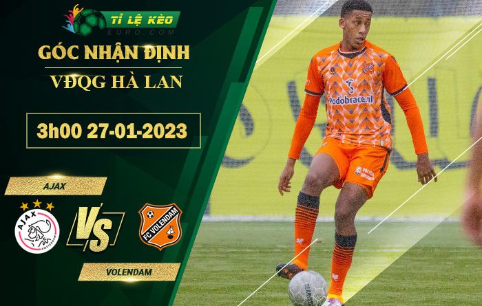 soi kèo Ajax vs Volendam