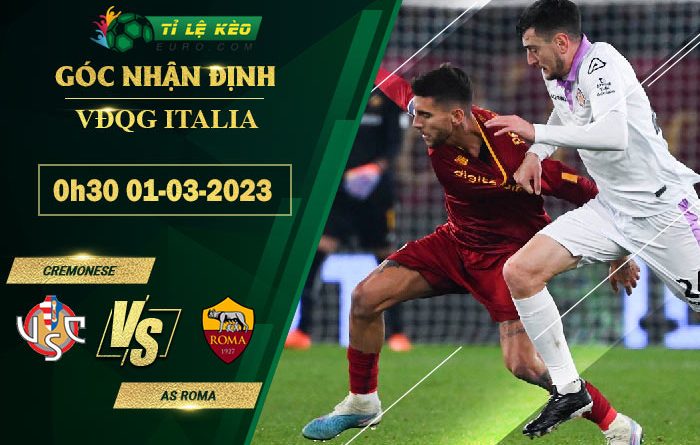 soi kèo Cremonese vs AS Roma