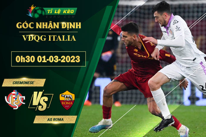 soi kèo Cremonese vs AS Roma