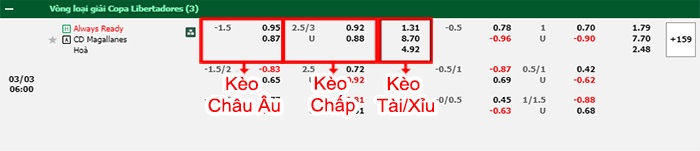 bảng kèo trận đấu Club Always vs Magallanes