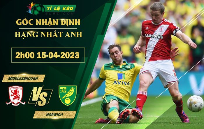 soi kèo Middlesbrough vs Norwich