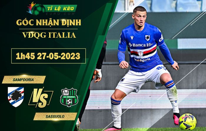 soi kèo Sampdoria vs Sassuolo