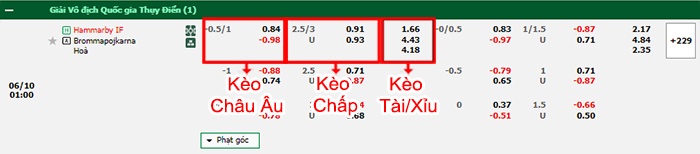 bảng kèo trận đấu Hammarby vs Brommapojkarna